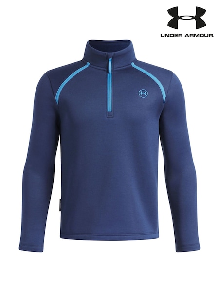 Blue - Under Armour Drive Quarter Zip Midlayer Top