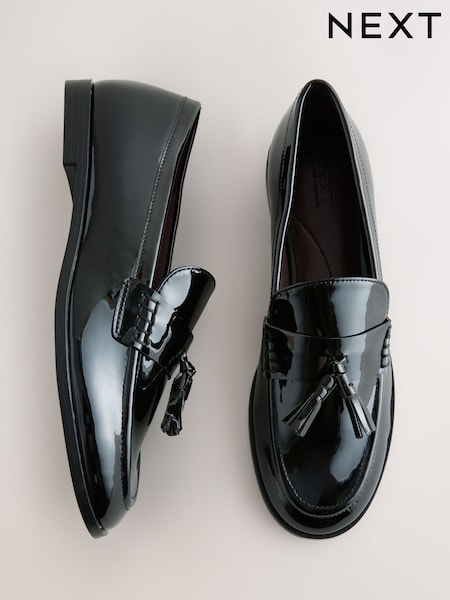 Black - Forever Comfort® Tassle Penny Loafers