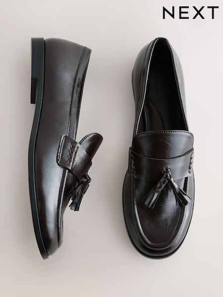 Chocolate Brown - Forever Comfort® Tassle Penny Loafers