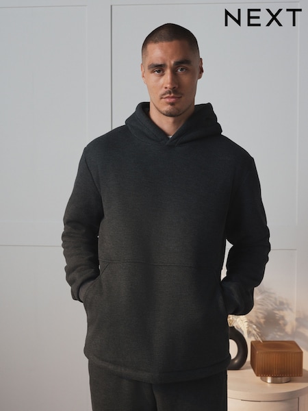 Marne grise - Overhead Supersoft Borg Lined Hoodie