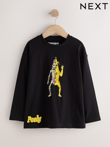 ブラック ピーリー - Fortnite Long Sleeve T-shirt (4-16yrs)