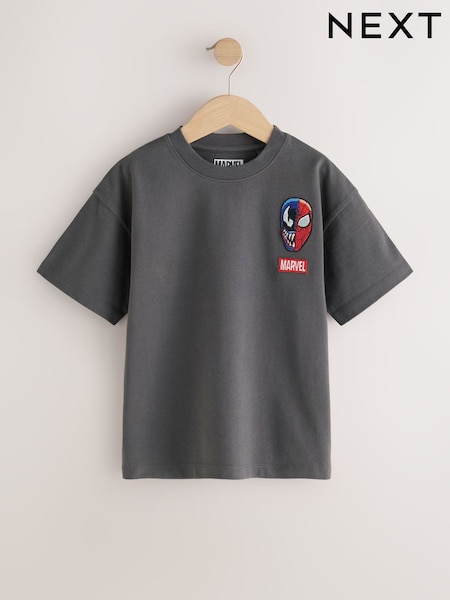 Grey Venom Back Print - Marvel T-shirt (3-16yrs)
