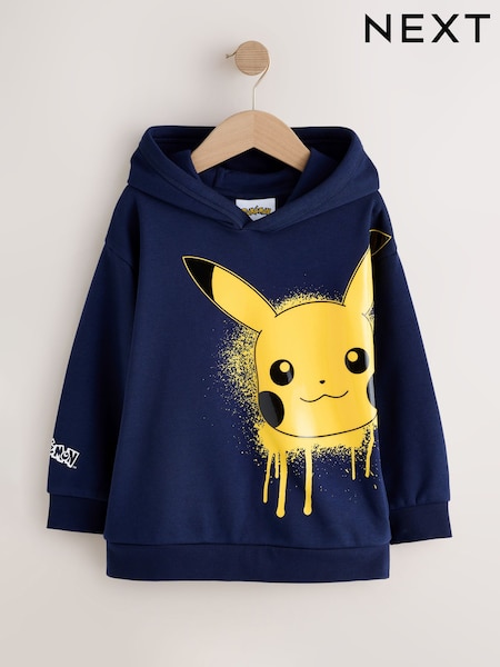 Navy - Pokemon Graphic Hoodie (4-16yrs)