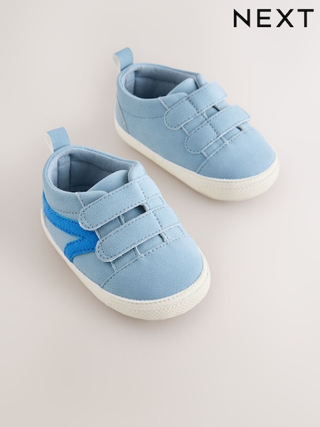 Blue - Touch Fastening Baby Trainers (0-2mths)