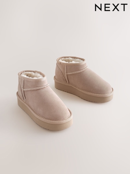 Sand - Water Repellant Suede Pull On Boots