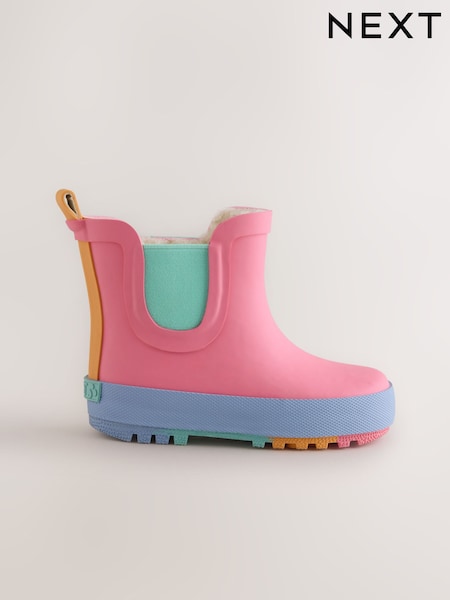 Pink Colourblock - Chelsea Wellies