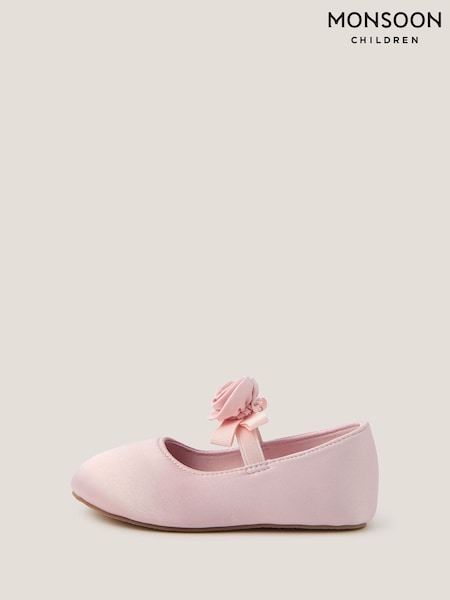 Monsoon Pink Baby Rosette Walker Shoes (G94622) | AED156