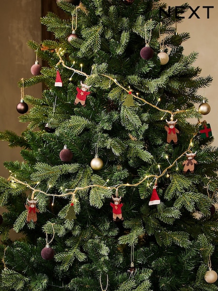 Hamish The Highland Cow Light Up Felt Christmas Garland