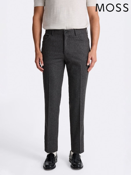 MOSS Grey 5 Pocket Trousers (G95091) | OMR58