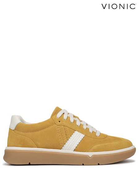 Galben - Vionic City Walk Wide Fit Arch Support LaceUp Trainers (G95463) | 931 LEI