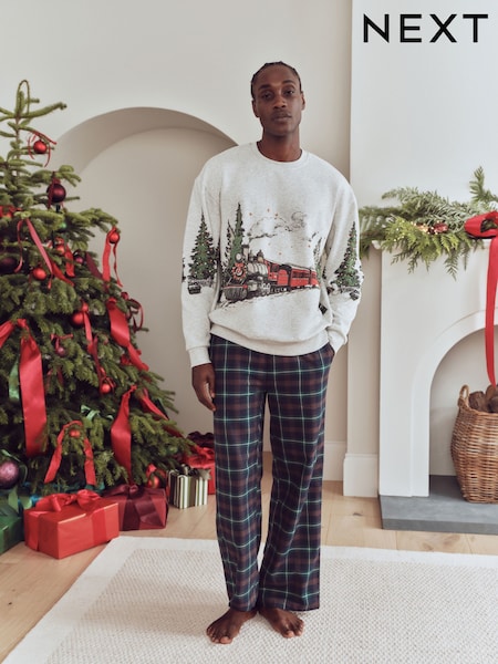 Santa Express Check - Regular Family Matching Christmas Pyjamas Set