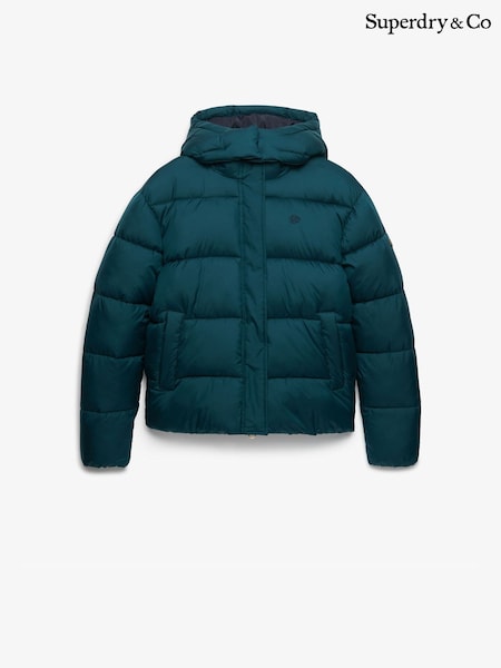 Green - Superdry Premium Ripstop Puffer Jacket