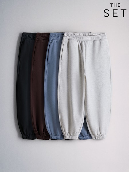 Μπλε/γκρι - The Set 4 Συσκευασία Cuffed Joggers