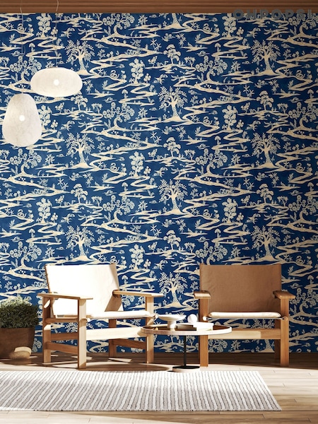 Ohpopsi Cobalt Kaiwa 10M Wallpaper (G95832) | ₪377