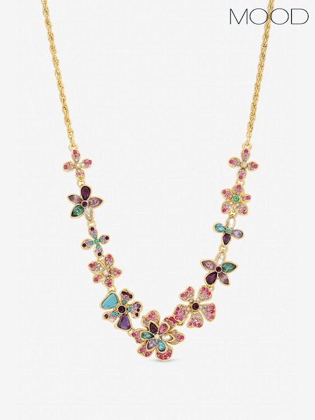 Mood Multi Coloured Floral Statement Necklace (G95982) | 44,800 ARS