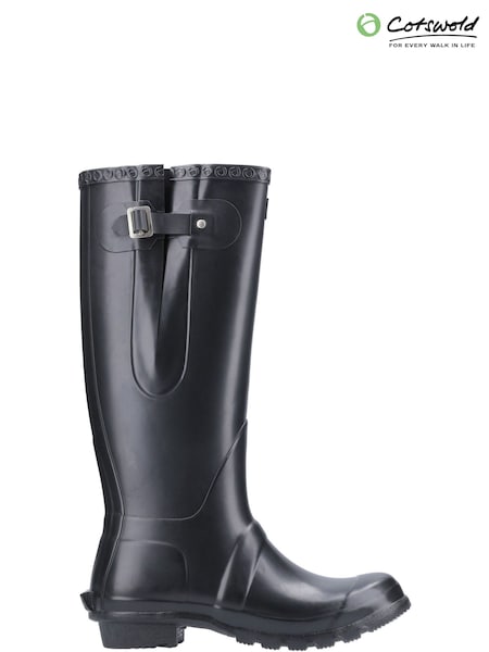 Cotswolds Black Windsor Tall Wellington Boots (G96039) | kr1 900