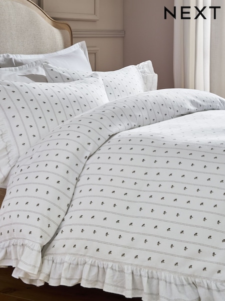 Brushed Frill Duvet Cover And Pillowcase Set