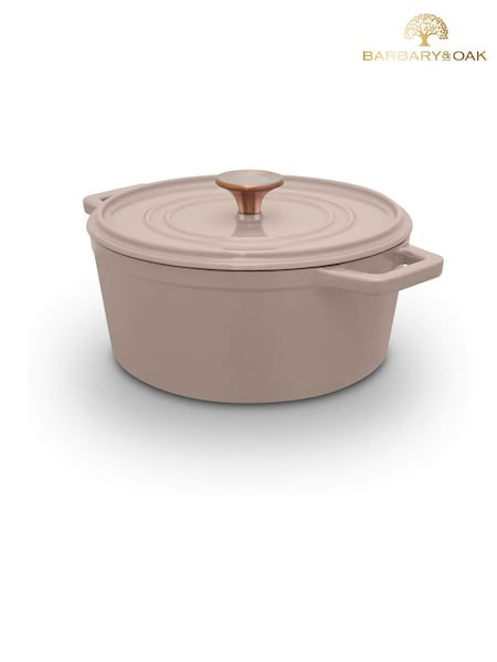 Barbary And Oak Nattura Cast Iron Casserole 3.5l Cooking Pot