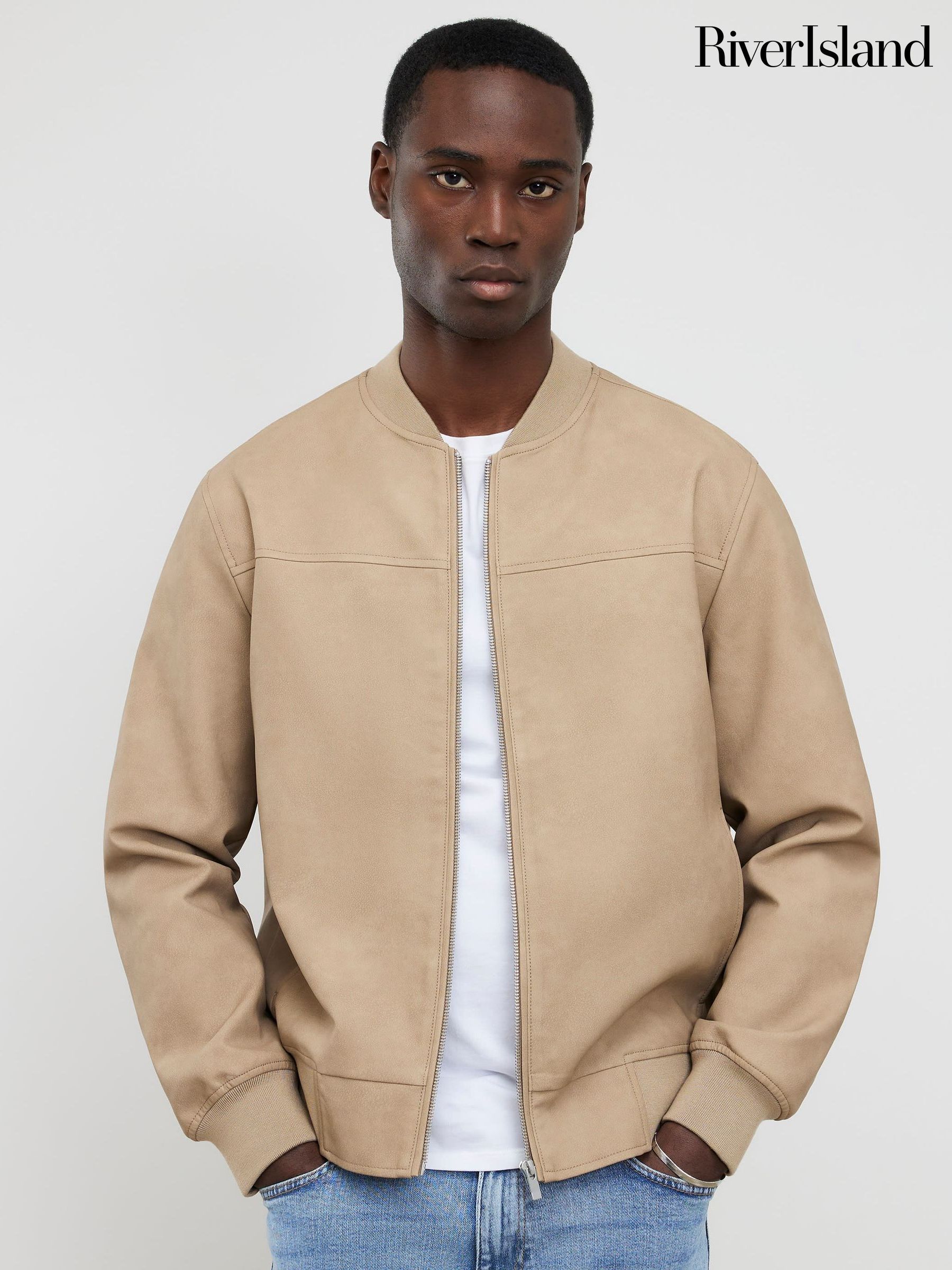 Buy Men's Natural Bomber Online | Next Brazil