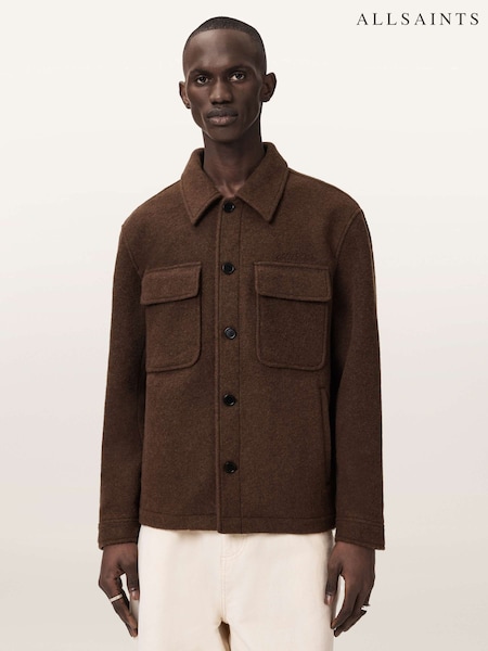 Brązowy - AllSaints Cayson Jacket (G96772) | 1255 zł