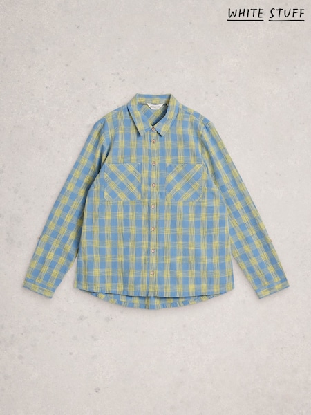 White Stuff Blue Sophie Organic Check Shirt (G96839) | €73