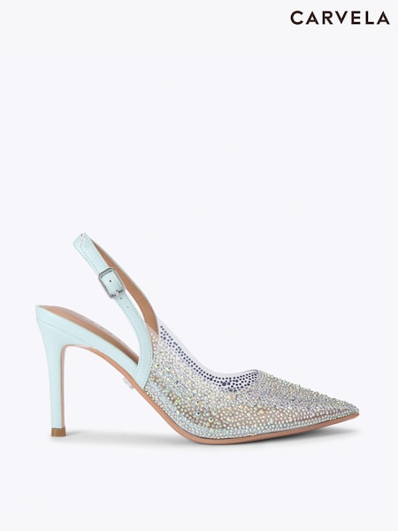 أزرق - Carvela Positano Vinyl Sling Back Sandals (G96981) | ‏868 د.إ.‏