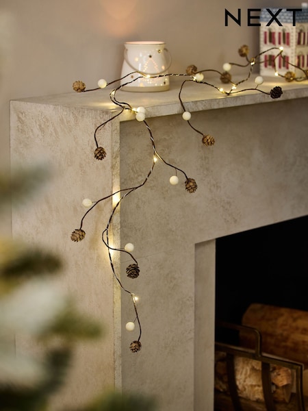 Pinecone String Line Lights