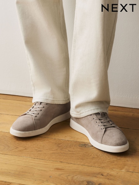 Серый - Regular Suede Longline Trainers