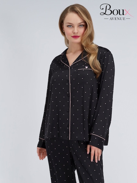 Boux Avenue Heart Oversized Satin Pyjamas Set (G97446) | ‏338 د.إ.‏
