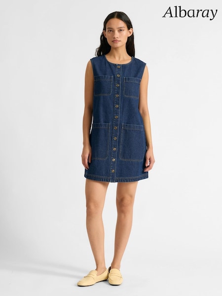 Albaray Blue Denim 4 Pocket Short Dress (G97556) | €127