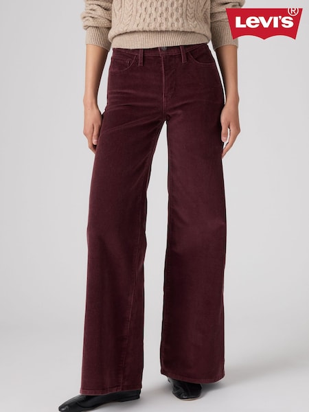 Rot - Levi's® 318™ Shaping Wide Leg Trousers