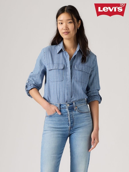 Blue - Levi's® Elaine Utility Shirt