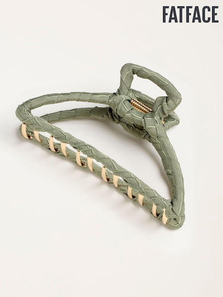 Zelená - Fatface Ribbon Claw Clip