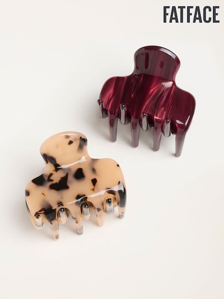 Multi - Fatface 2 Pack Claw Clips