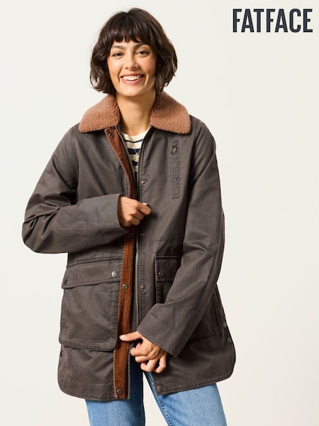 Brown - Fatface Barn Jacket