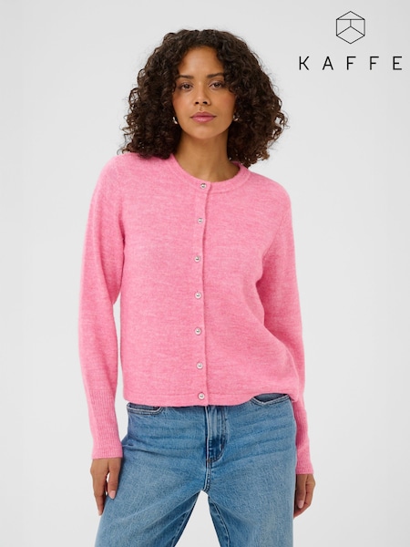Kaffe Pink Niel Long Sleeve Knit Cardigan (G97891) | 250 zł