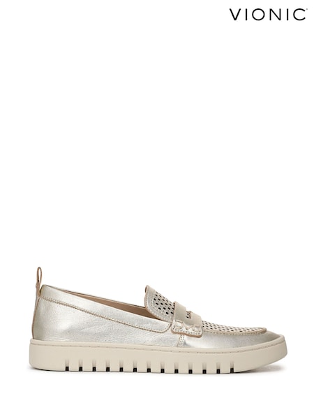 Vionic Gold Uptown Perf Regular Fit Arch Support Loafers (G97952) | €209