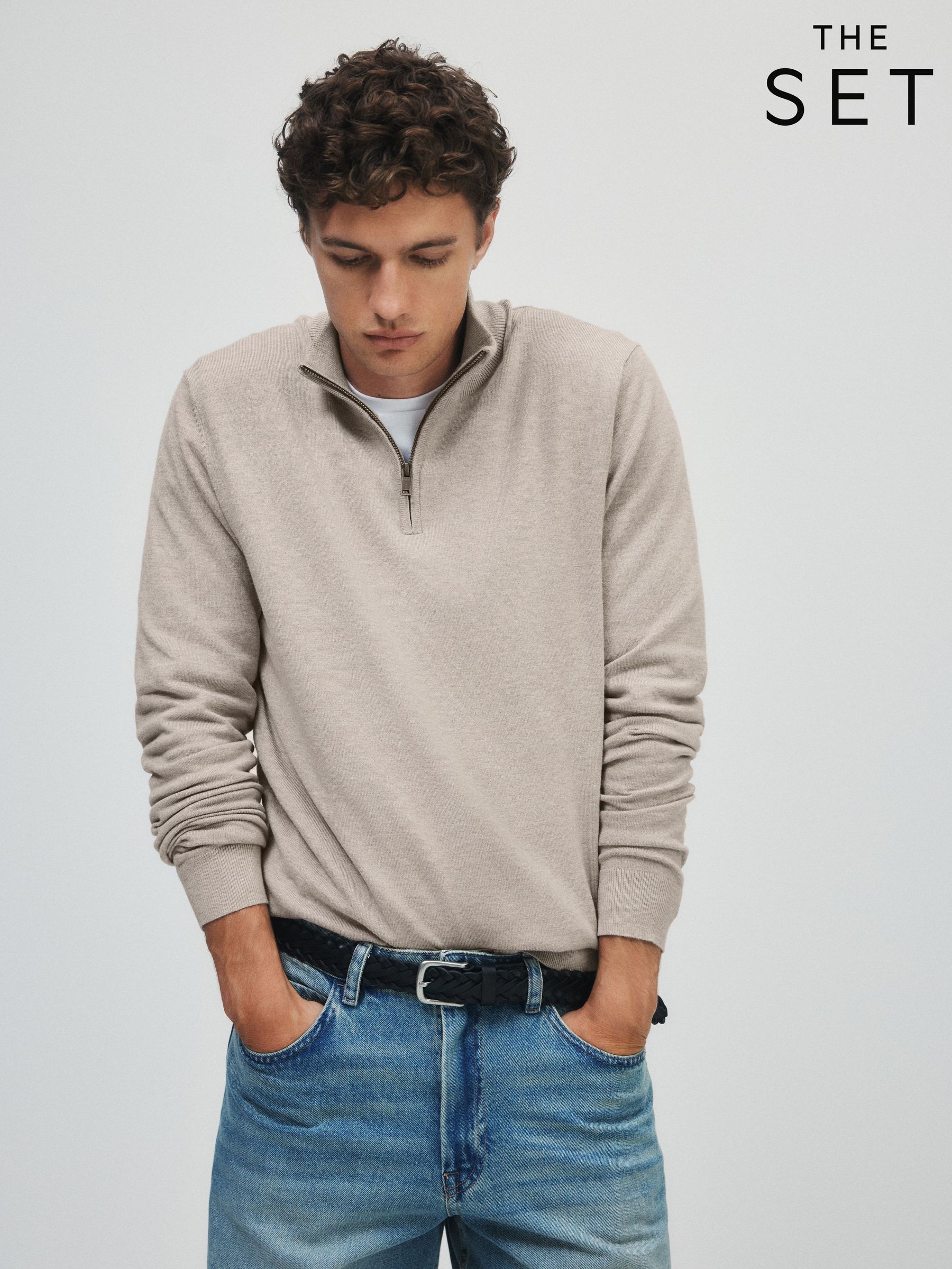 Zip Neck Jumpers | Mens Casual & Sports Zip Neck Jumpers | Next