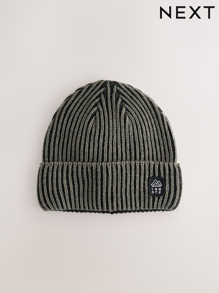 Khaki Green - Plait Beanie (1-16yrs)