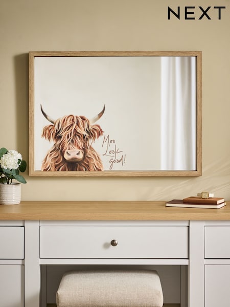 Hamish The Highland Cow Wall Mirror