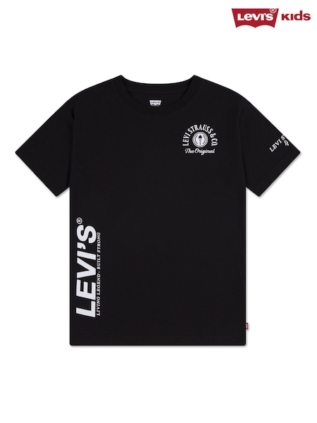 Levi's Black Urban Prep Logo Graphic Short Sleeve T-Shirt (G98563) | 94 QAR - 104 QAR