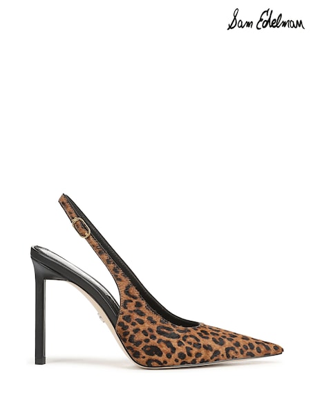 Brown - Sam Edelman Tegan Regular Fit Slingbacks