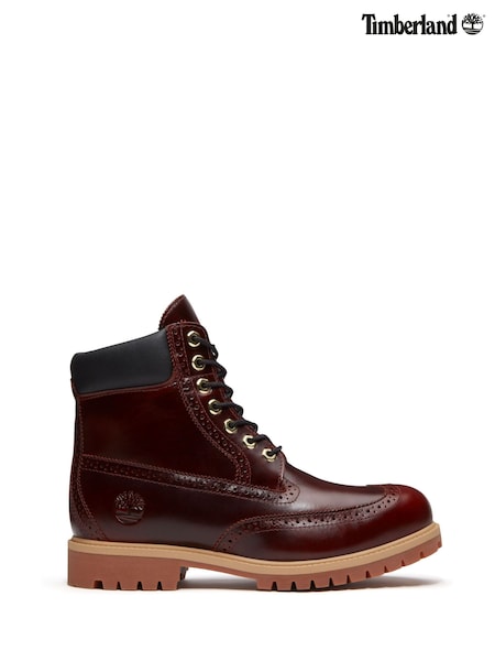 Qəhvəyi - Regular Timberland Heritage 6 Inch Lace Up Waterproof Boot