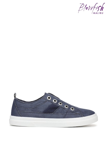 Blowfish Malibu Blue Hangout Regular Fit Slip On Trainers (G98896) | € 74
