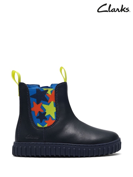 Blue - Clarks Cove Chelsea Boots