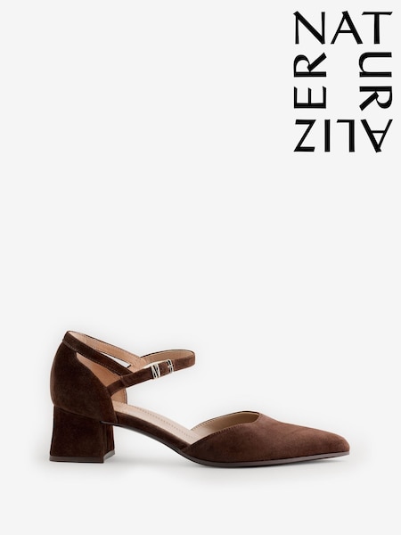 Czekoladowy brąz - Naturalizer Naturalizer Maddox Block Heel Shoes