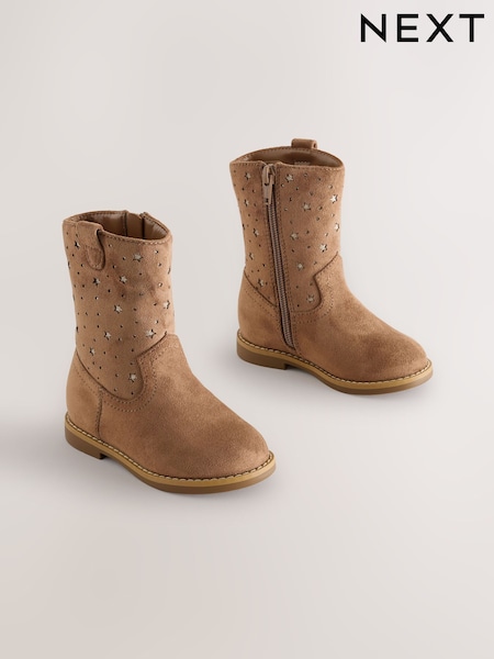 Estrella Tostado Marrón - Botas altas vaqueras