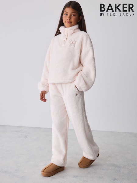 Stone - Baker By Ted Baker Borg Cosy Lounge Set 2 Piece