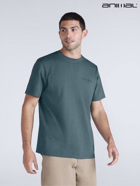 Animal Teal Chase Summer Relaxed T-Shirt (G99355) | SGD 58