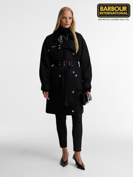 Schwarz - Barbour International Gea Showerproof Jacket